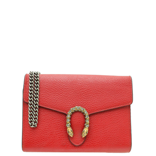 Gucci Red Dionysus Mini Chain Bag