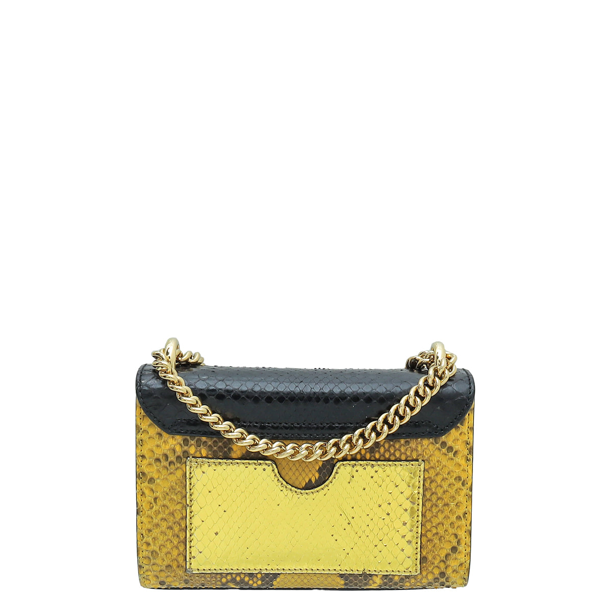 Gucci Tricolor Python Padlock Chain Small Bag