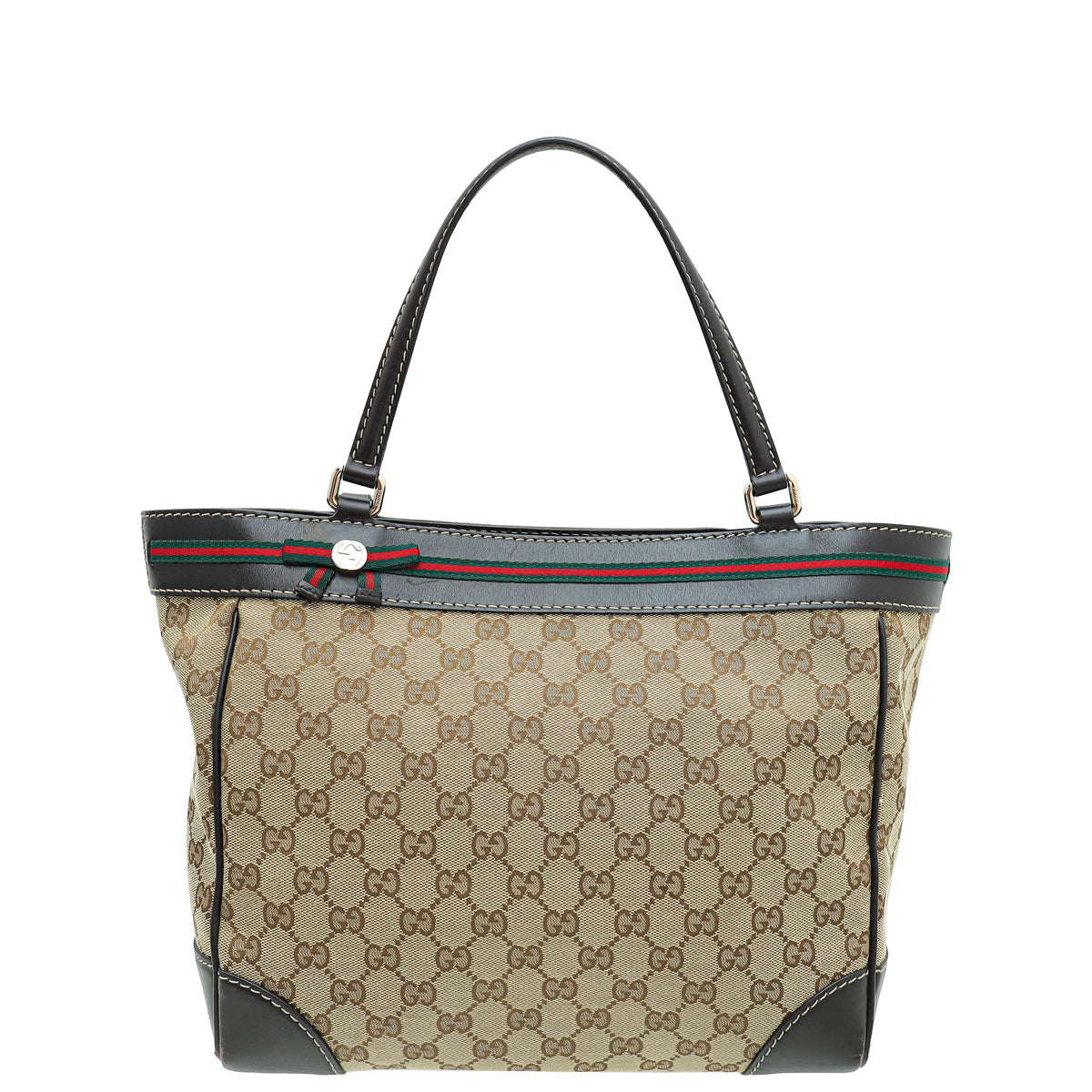 Gucci Bicolor GG Web Medium Mayfair Tote Bag