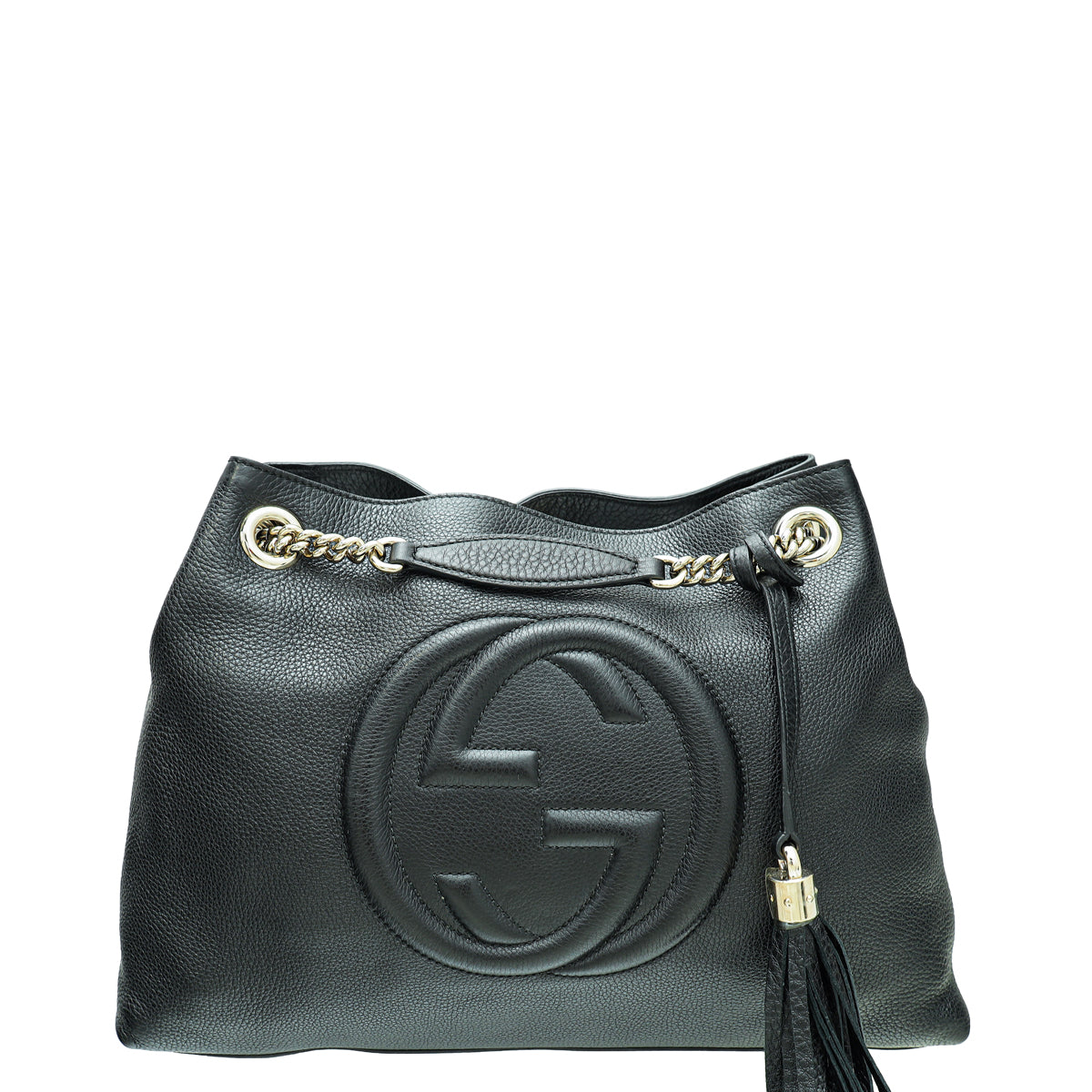 Gucci Black Soho Tassel Tote Bag