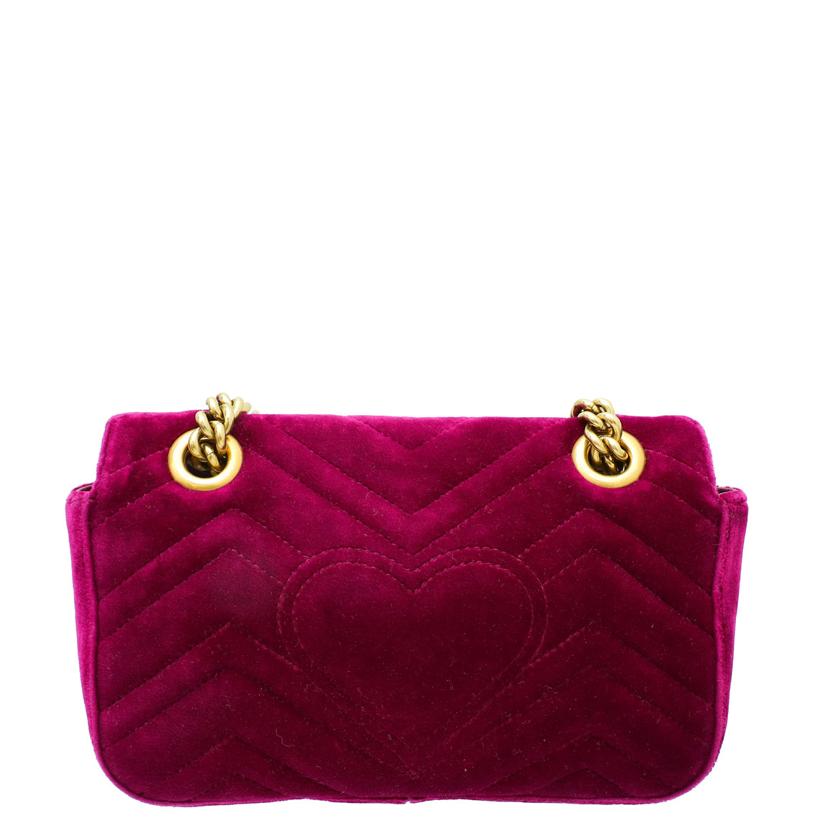 Gucci Violet GG Velvet Marmont Mini Shoulder Bag