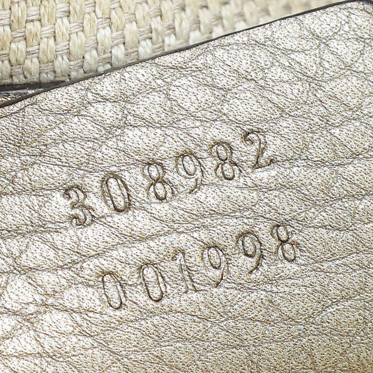 Gucci Metallic Champagne Soho Tassel Tote Bag