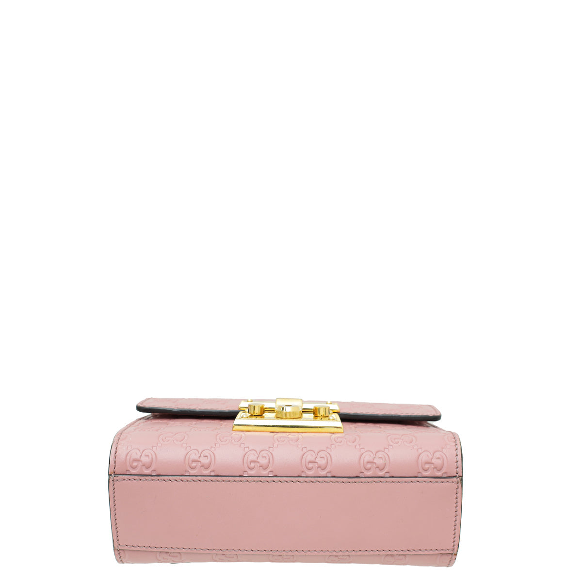 Gucci Pink GG Guccissima Padlock Small Bag