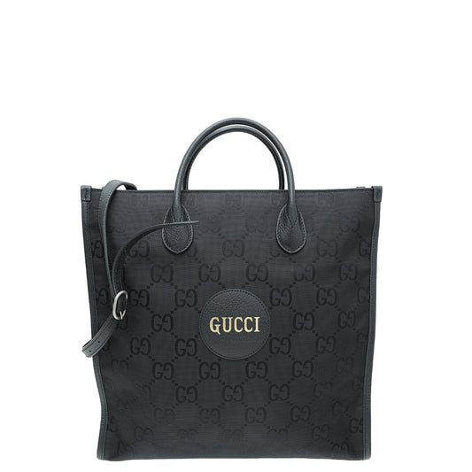 Gucci Black Monogram "Off The Grid" Long Tote Bag