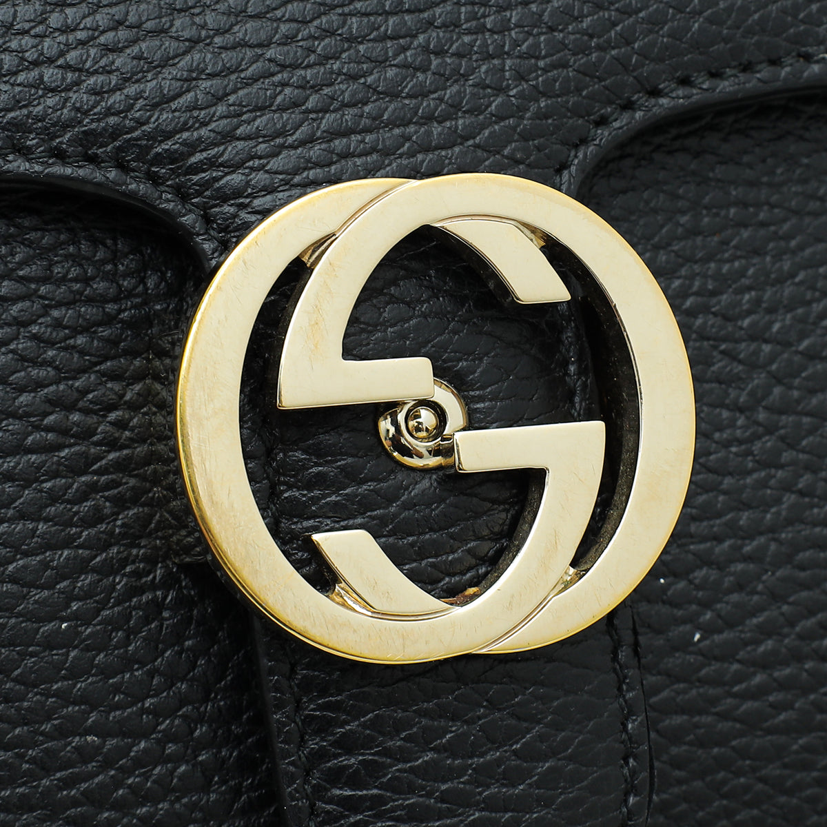 Gucci Dollar Black Interlocking G Shoulder Bag