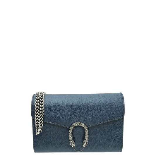 Gucci Navy Blue Dionysus Mini Chain Bag