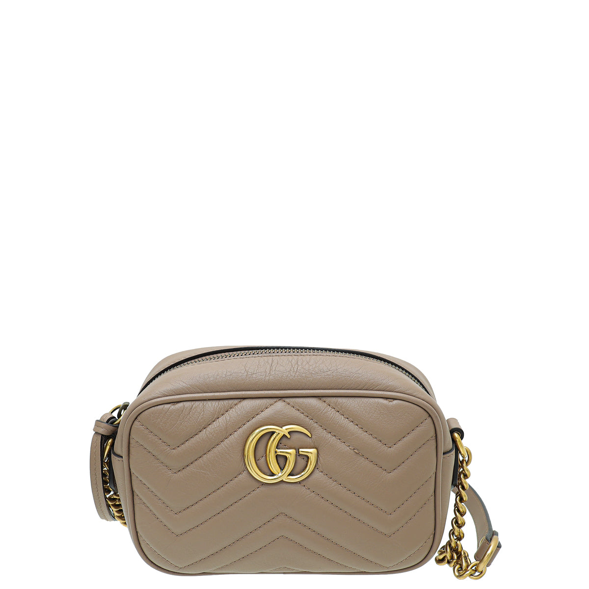 Gucci Dusty Pink GG Marmont Matelasse Mini Camera Bag