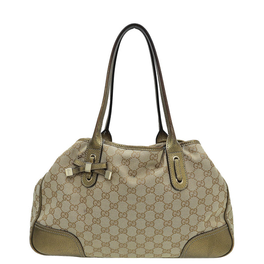 Gucci Bicolor GG Bow Princy Tote Medium Bag