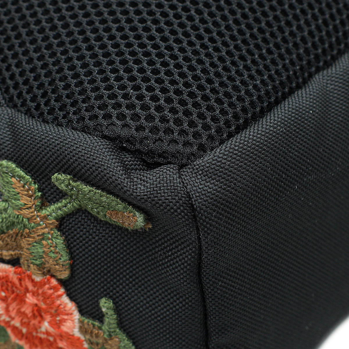 Gucci Black Embroidered Backpack Bag