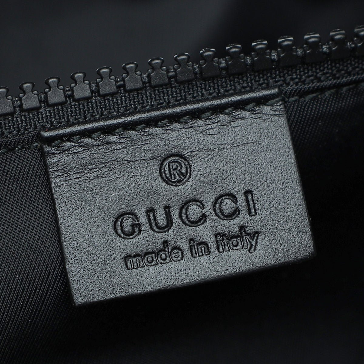 Gucci Black Embroidered Backpack Bag