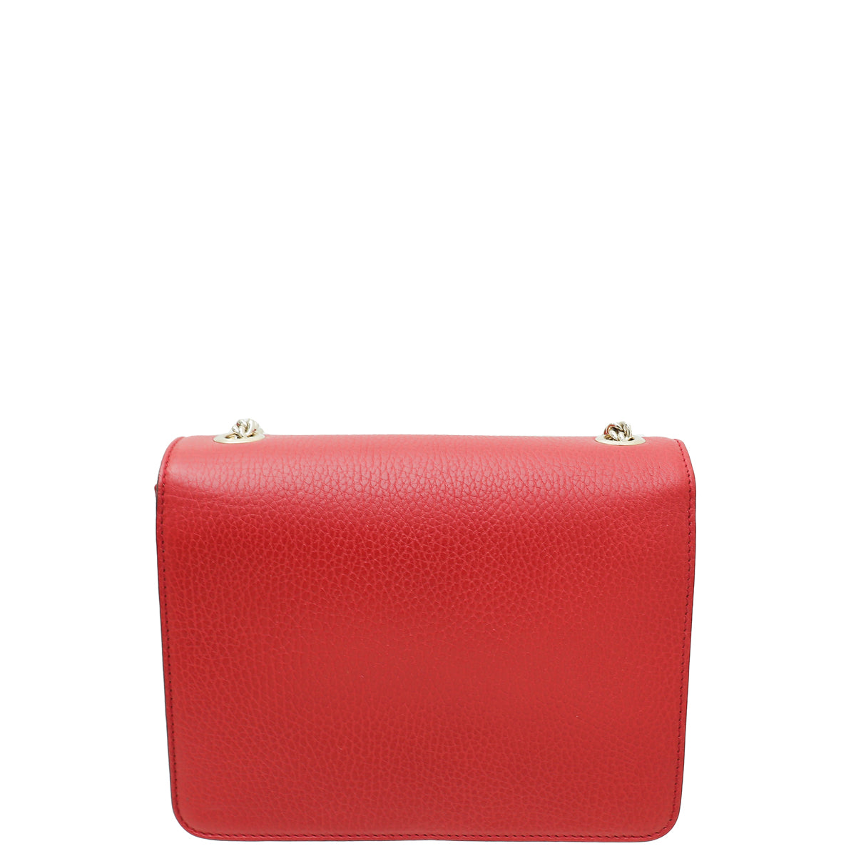 Gucci Red Interlocking G Small Chain Shoulder Bag