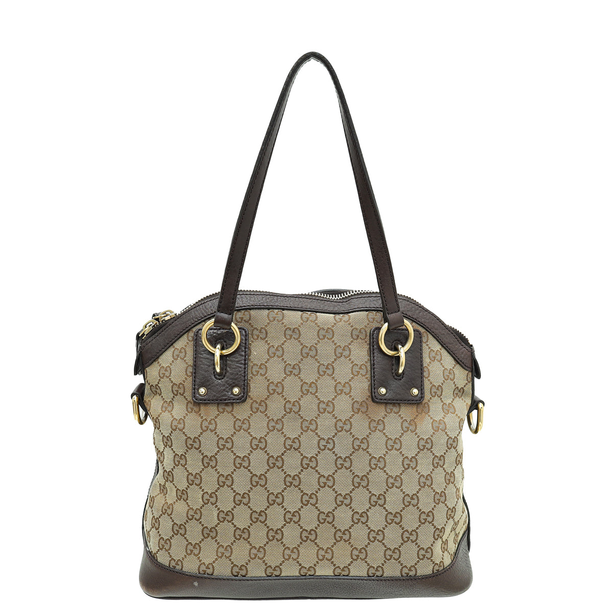 Gucci Bicolor GG Interlocking Dome Satchel Bag