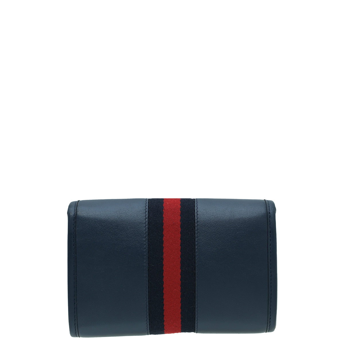 Gucci Navy Blue Rajah Web Mini Flap Shoulder Bag