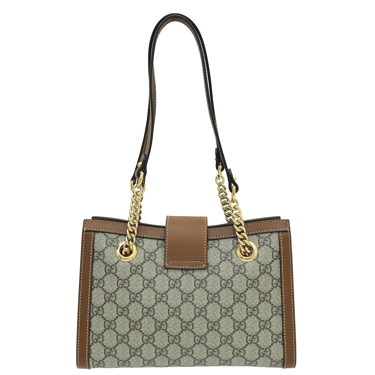 Gucci Bicolor GG Supreme Padlock Small Tote Bag