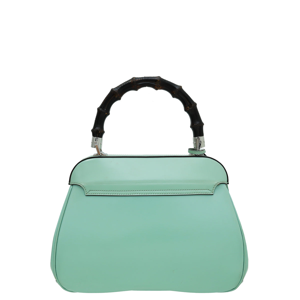 Gucci Mint Lady Lock Bamboo Top Handle Bag