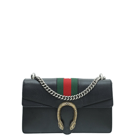 Gucci Black Web Dionysus Small Bag