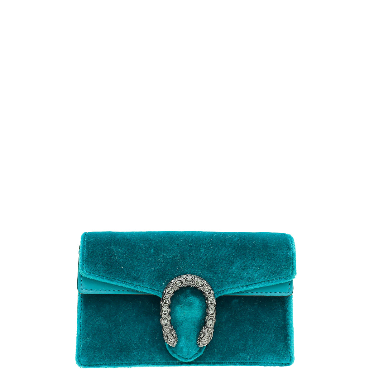 Gucci Turquoise Velvet Dionysus Super Mini Bag