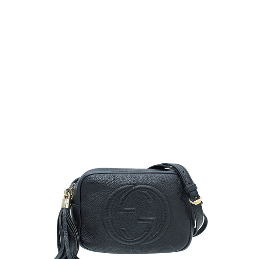 Gucci Black Disco Soho Small Crossbody Bag