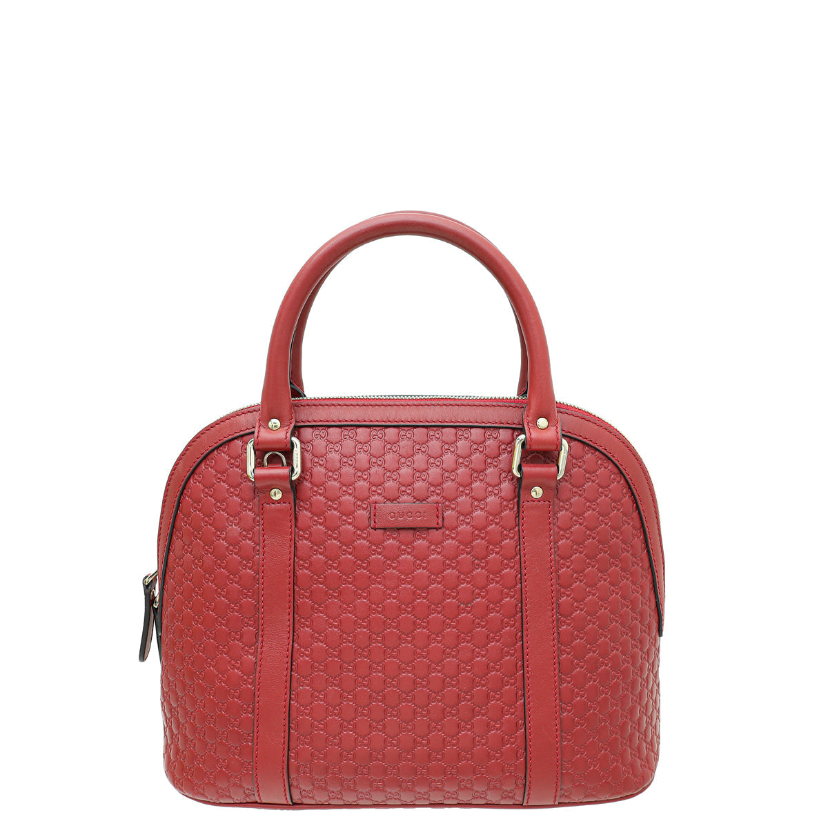 Gucci Red Microguccissima Dome Satchel Medium Bag