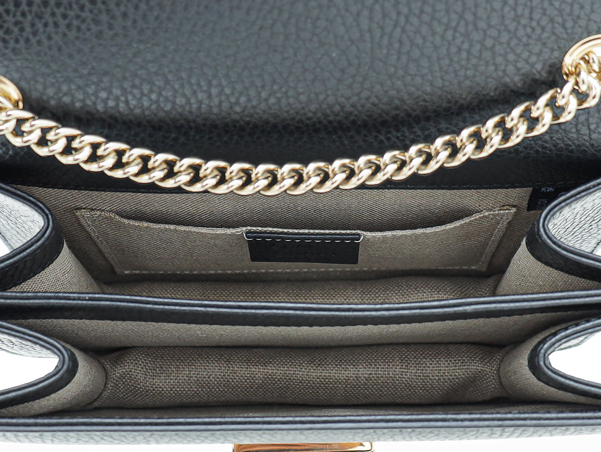 Gucci Black Small Interlocking G Shoulder Bag