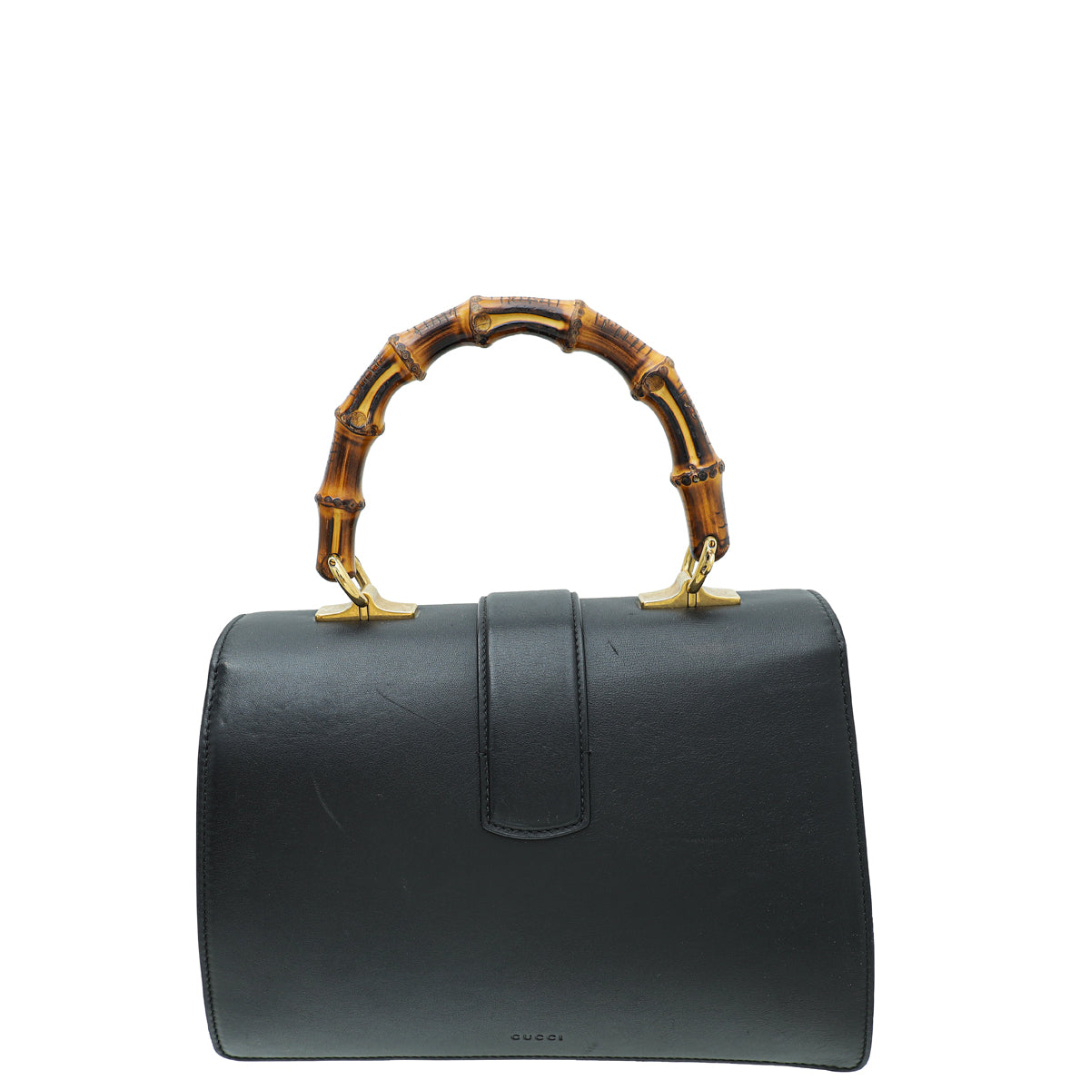 Gucci Black Dionysus Bamboo Top Handle Small Bag