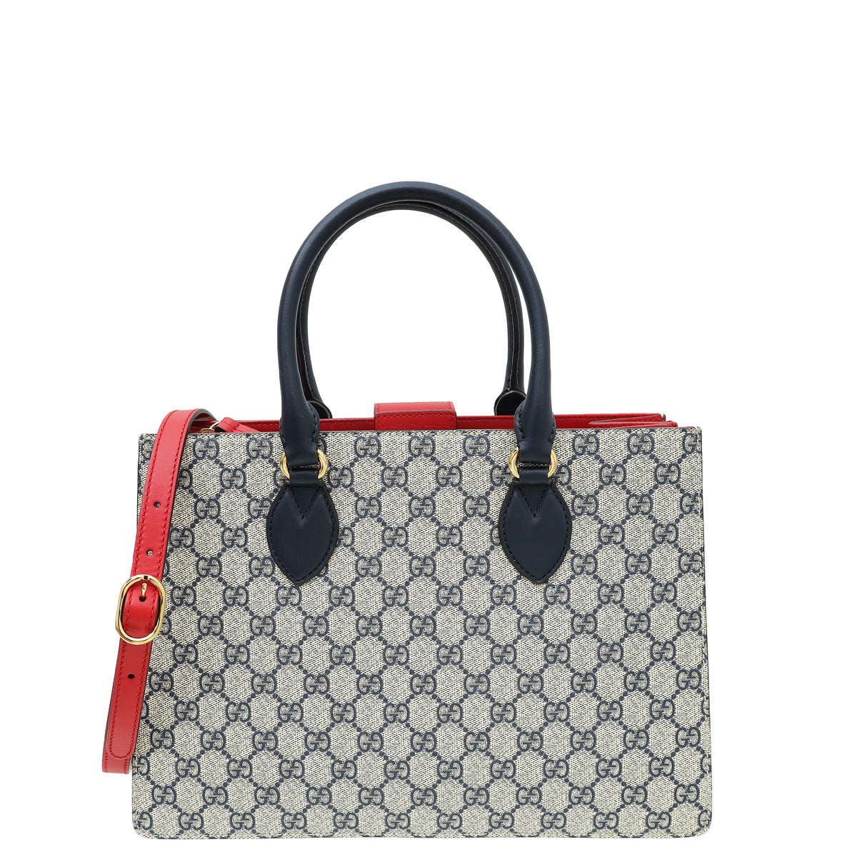 Gucci Bicolor GG Supreme Convertible Top Handle Bag