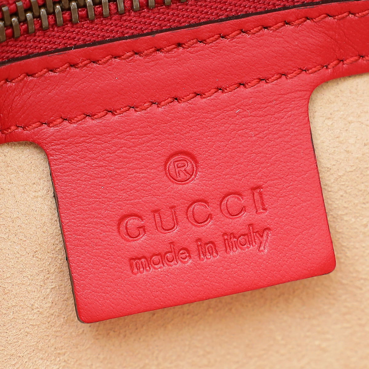 Gucci Red GG Marmont Small Shoulder Bag