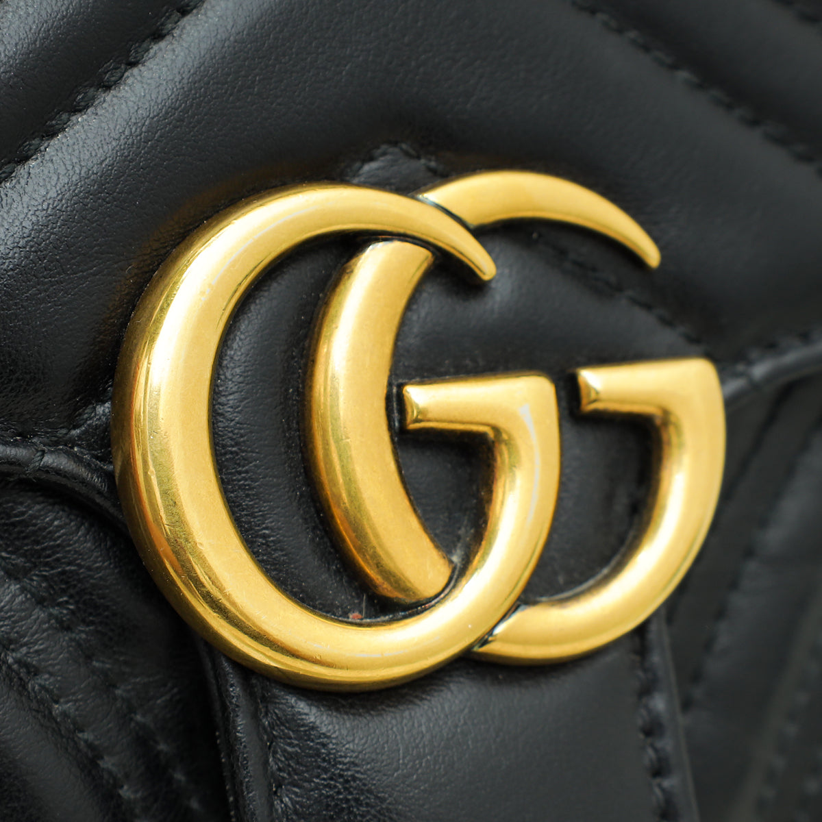 Gucci Black GG Marmont Matelasse Mini Shoulder Bag