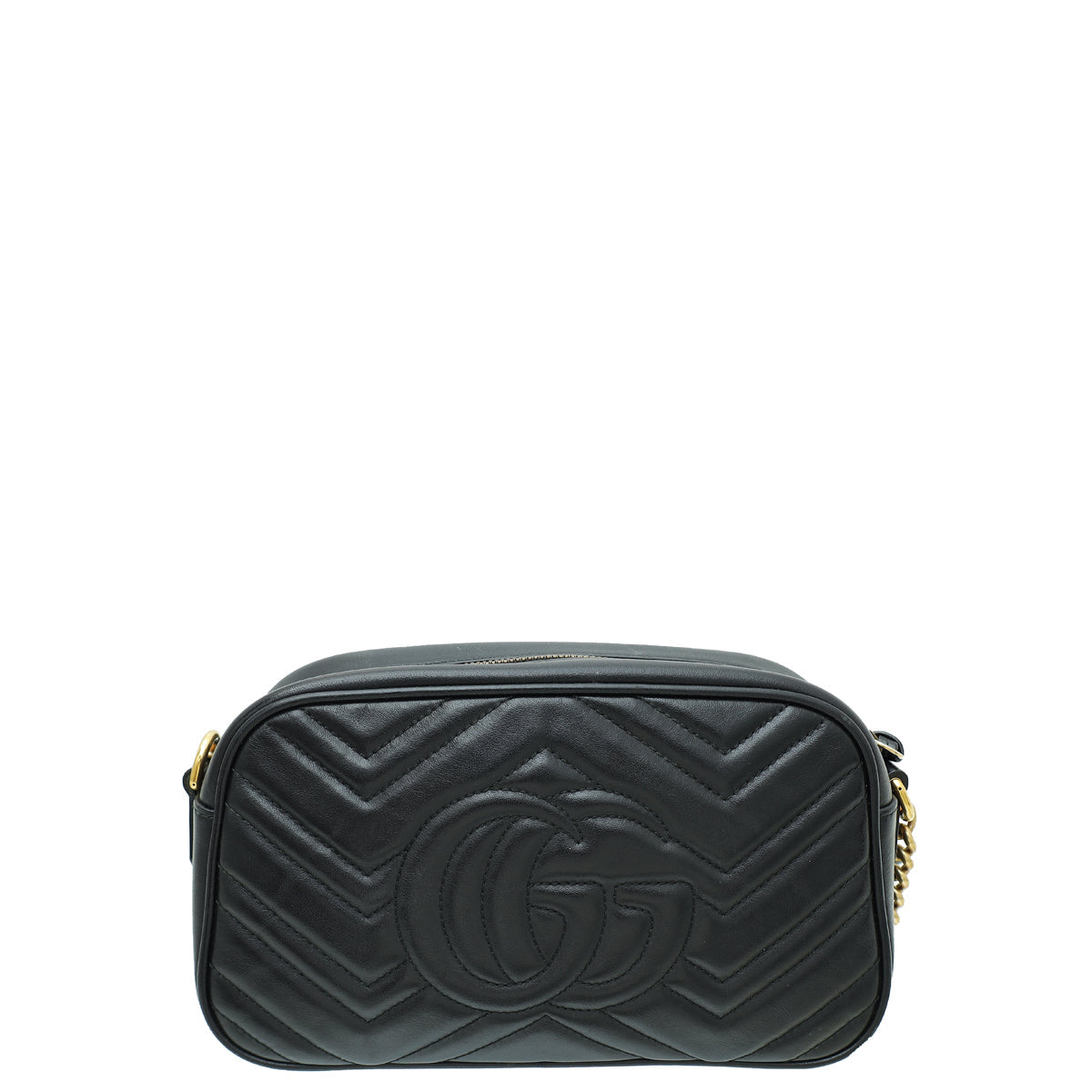 Gucci Black GG Marmont Small Camera Bag