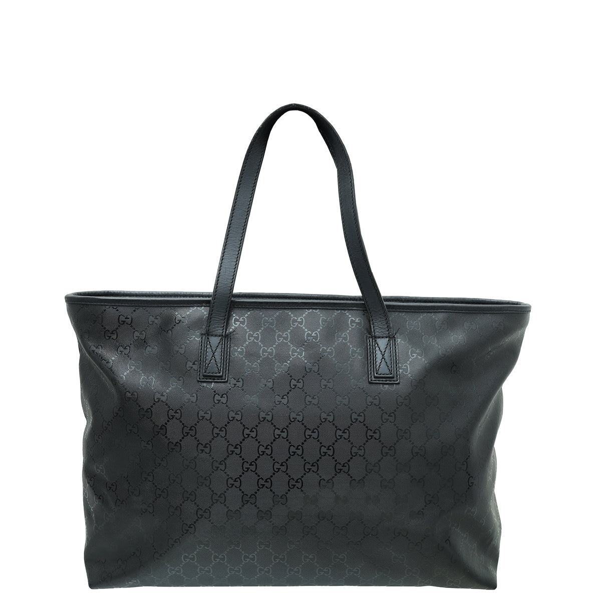 Gucci Black GG Imprime Tote Large Bag