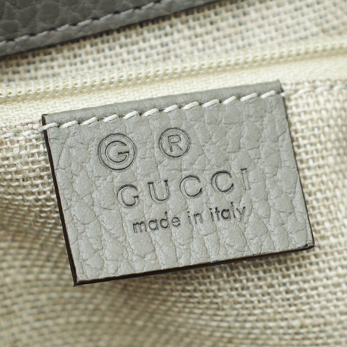 Gucci Gray Dollar Interlocking G Top Handle Bag