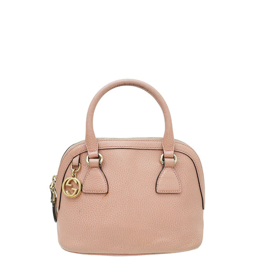 Gucci Dusty Pink GG Charm Dome Bag Mini Bag