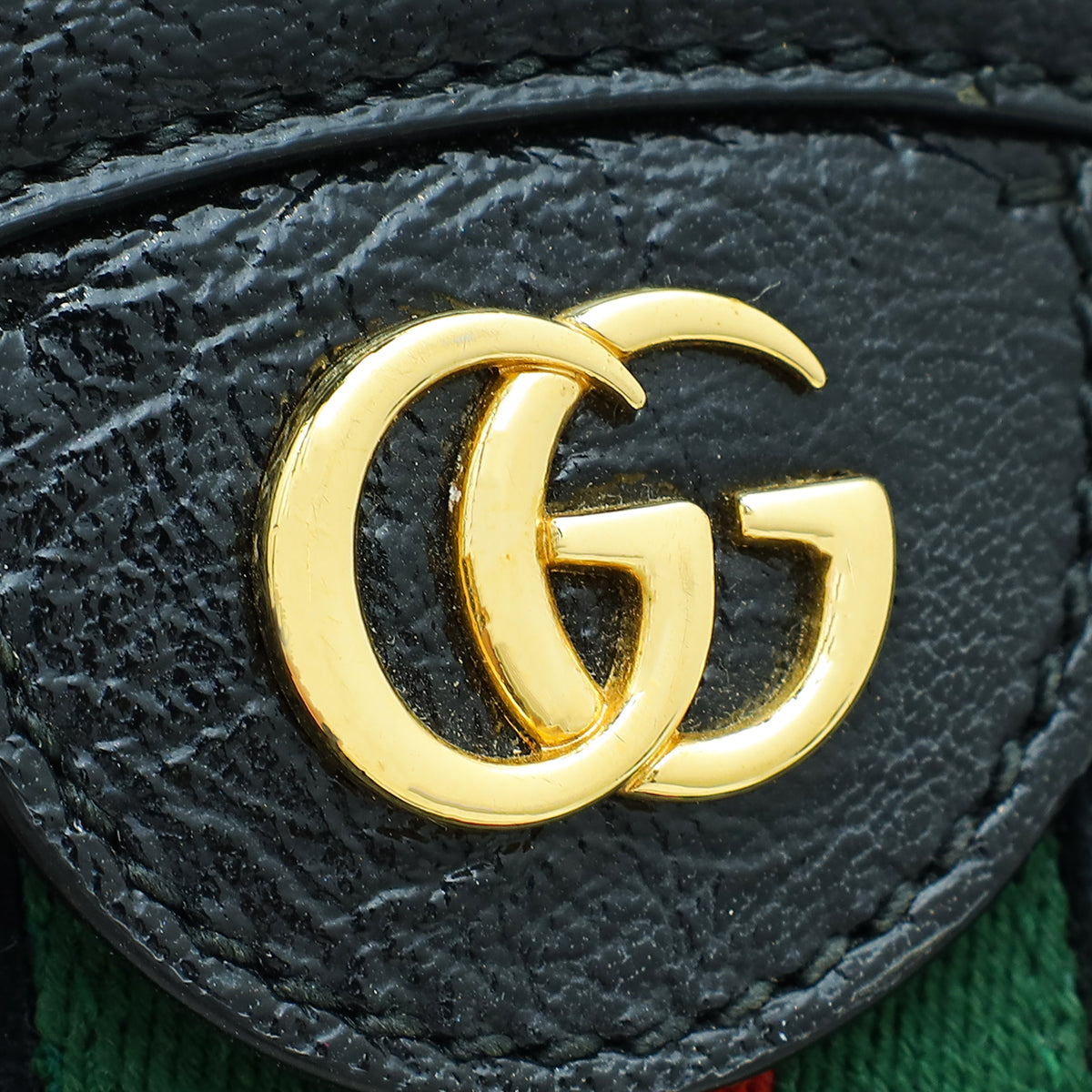 Gucci Black Ophidia Round Mini Shoulder Bag