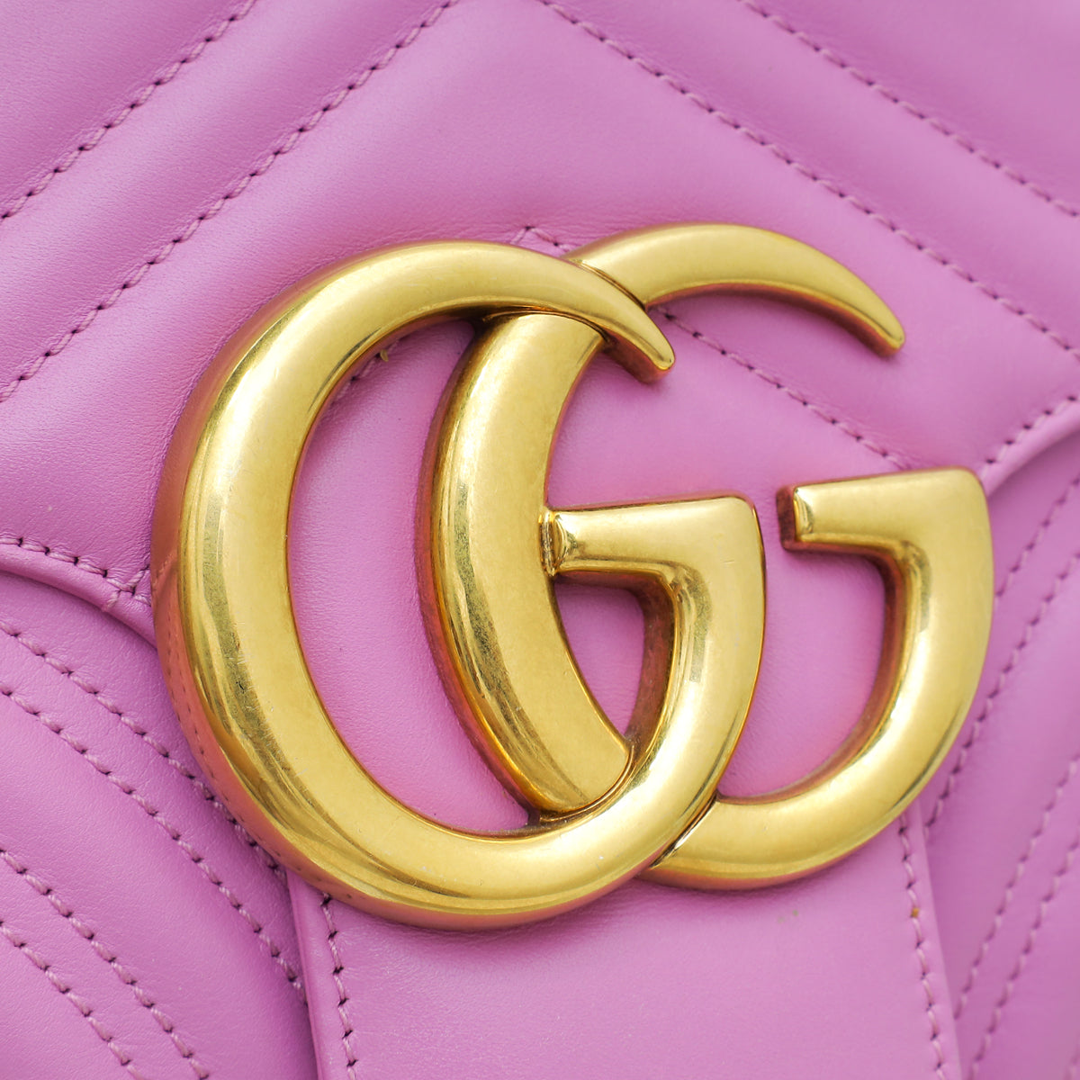 Gucci Pink GG Marmont Flap Medium Bag