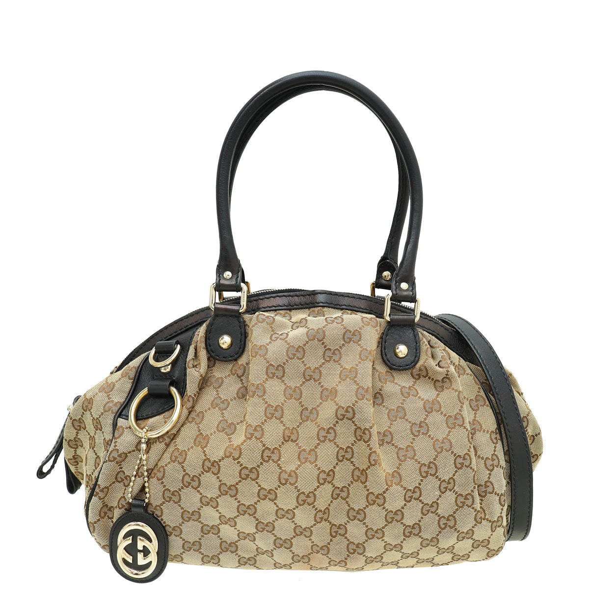 Gucci Bicolor GG Sukey Boston Medium Bag