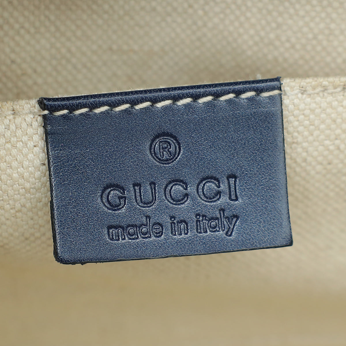 Gucci Navy Blue GG Guccissima Emily Small Shoulder Bag