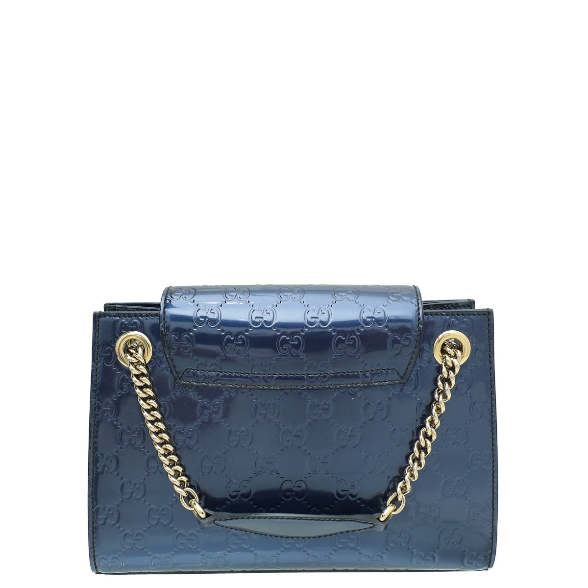 Gucci Navy Blue GG Guccissima Emily Small Shoulder Bag