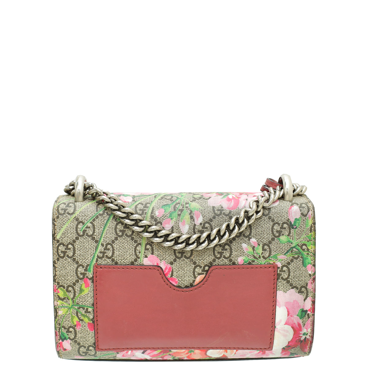 Gucci Multicolor GG Supreme Blooms Print Padlock Small Chain Bag