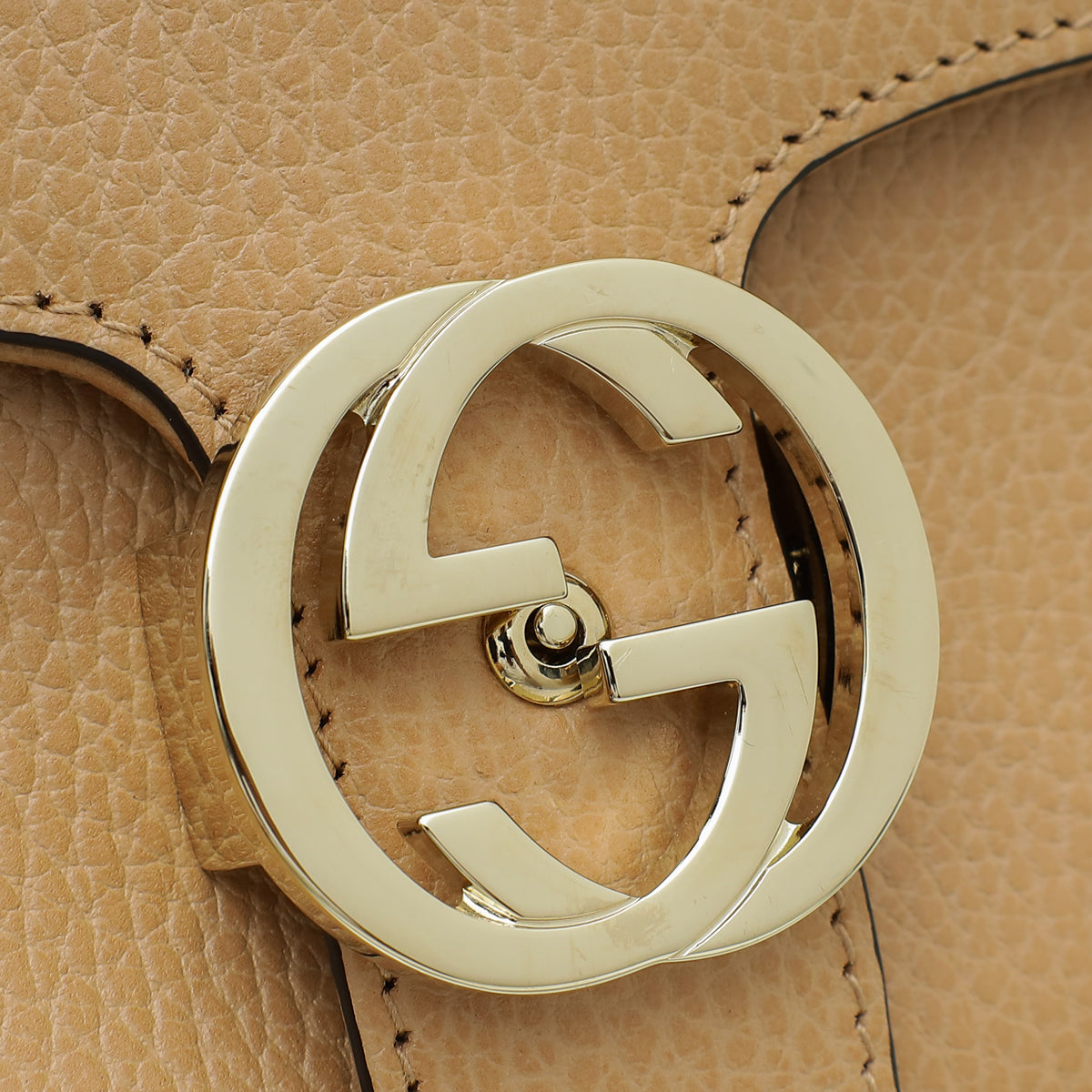 Gucci Beige Interlocking G Top Handle Bag