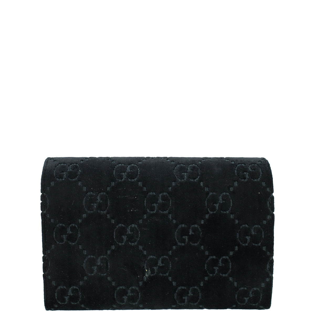 Gucci Black GG Velvet Crystal Dionysus Mini Chain Bag