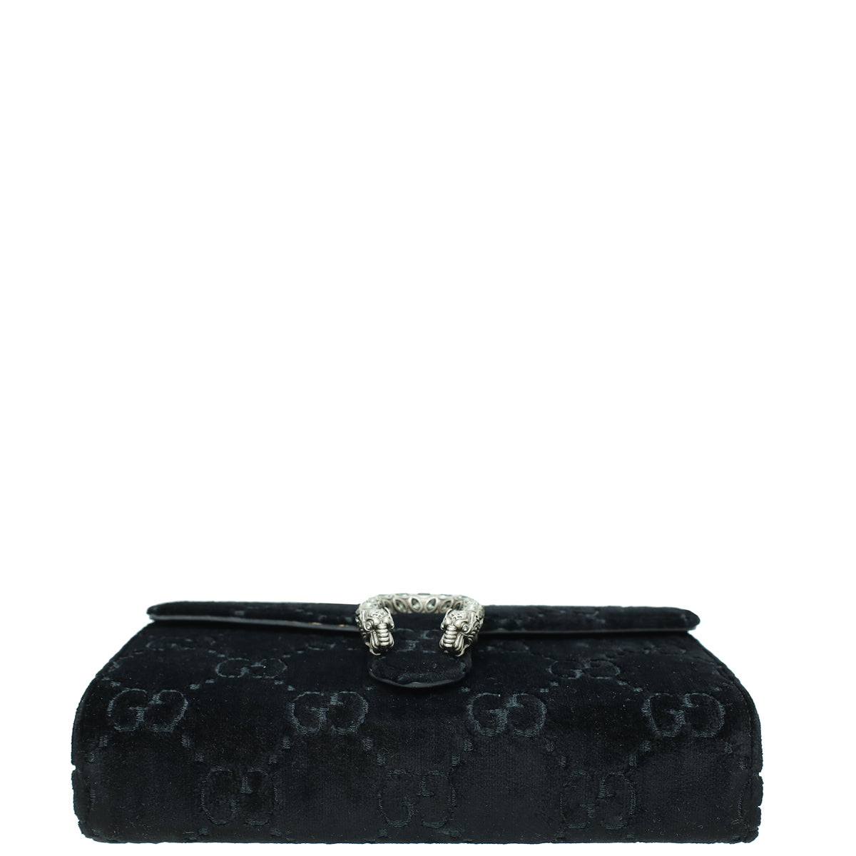 Gucci Black GG Velvet Crystal Dionysus Mini Chain Bag