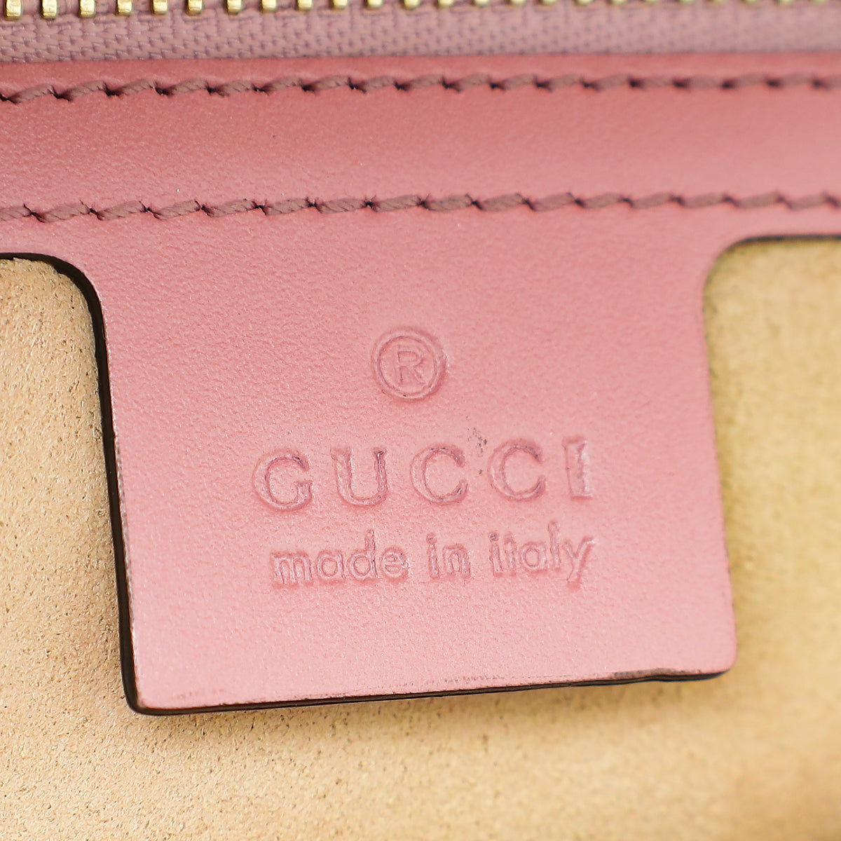 Gucci Pink Guccissima Padlock Medium Bag