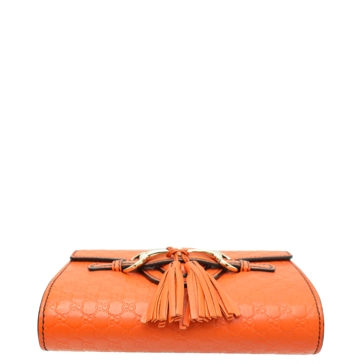 Gucci Orange GG Microguccissima Emily Mini Chain Bag