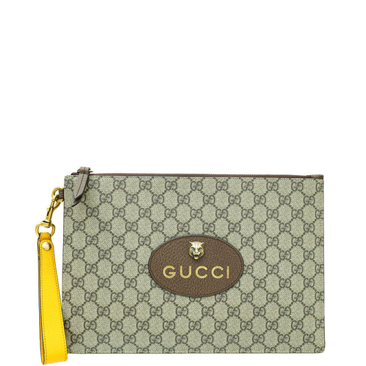 Gucci Tricolor GG Supreme Neo Vintage Pouch