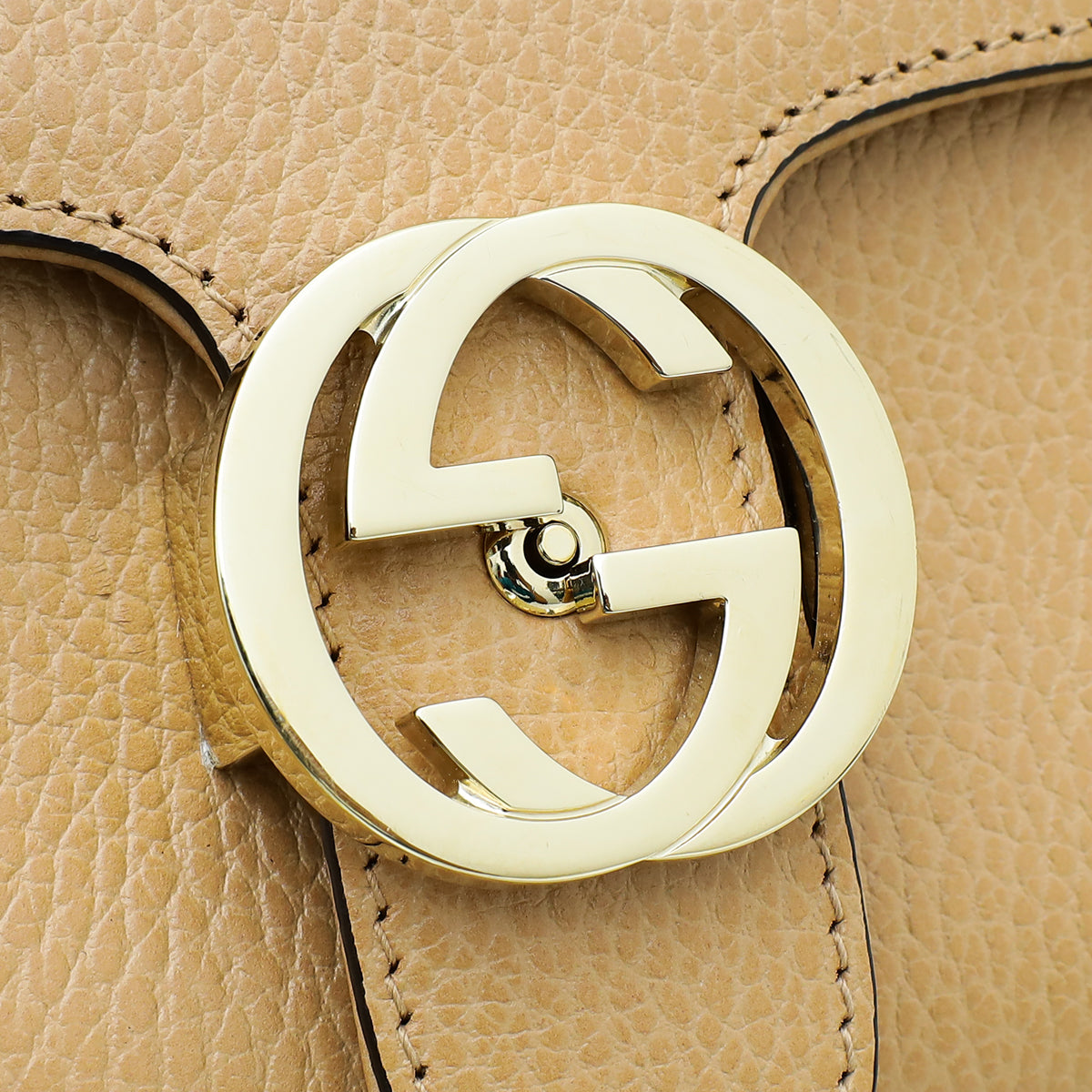 Gucci Beige Interlocking G Top Handle Bag