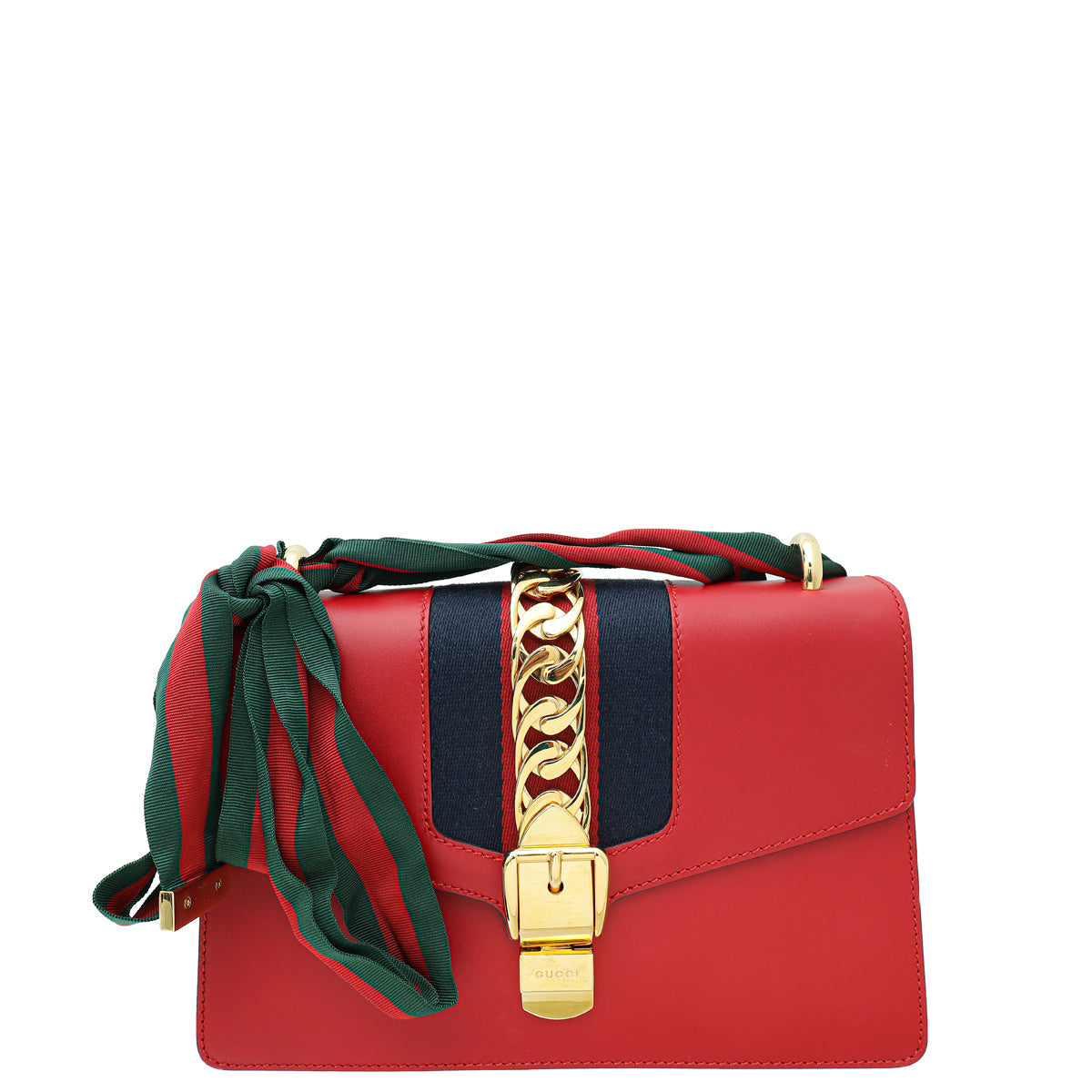 Gucci Red Sylvie Small Shoulder Bag