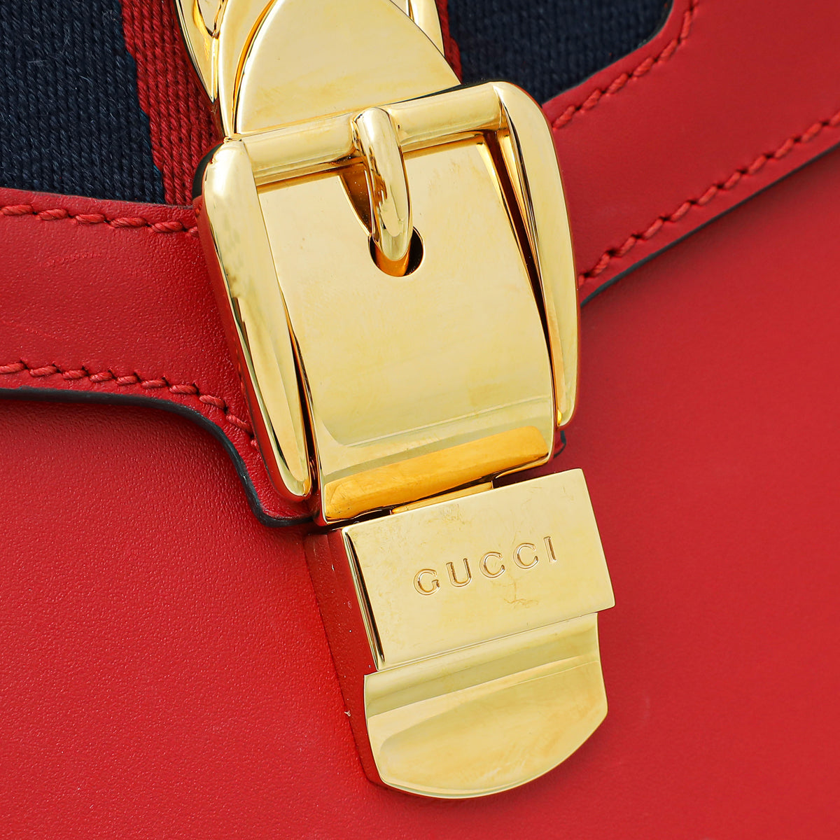 Gucci Red Sylvie Small Shoulder Bag