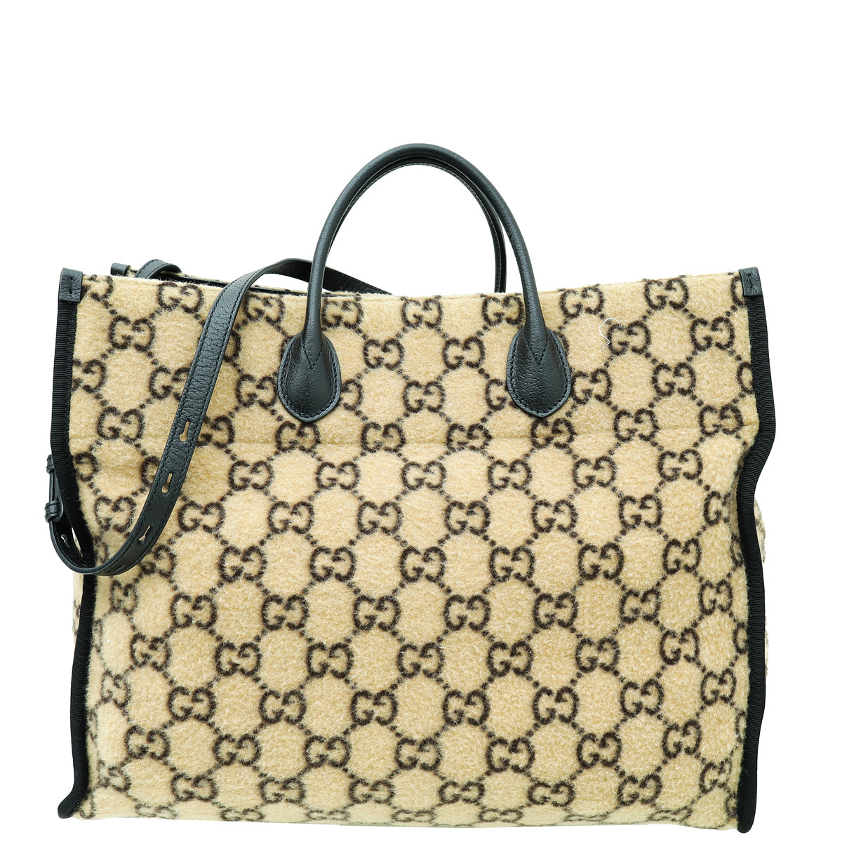 Gucci Bicolor GG Monogram Covered Wool Tote Bag