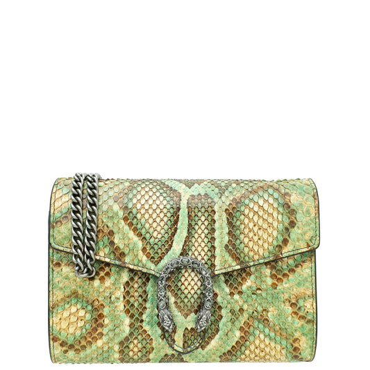 Gucci Bicolor Python Dionysus Mini Chain Bag