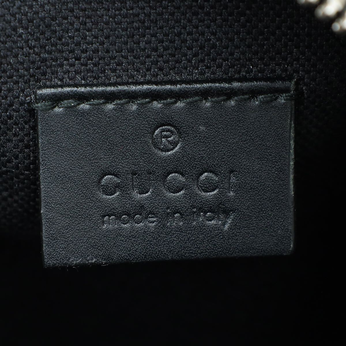 Gucci Black GG Supreme Web Camera Messenger Small Bag